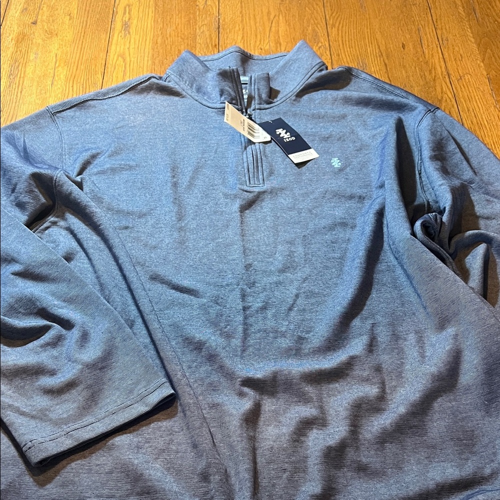 Izod Men's Navy Zip-Up Sweater 3XLT new with tags - Picture 6 of 7
